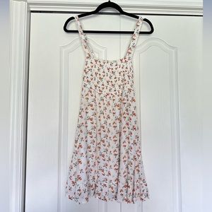 Abercrombie & Fitch Smocked Square Neck Mini Dress
